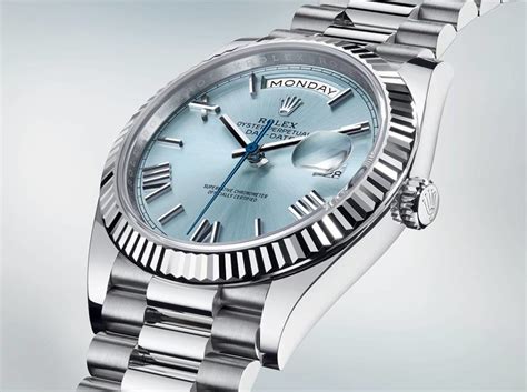 rolex day date oyster perpetual silver